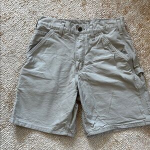 Carhartt Gray Cargo Shorts with Utility Pockets